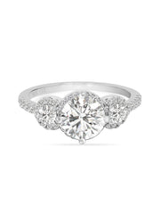 3 Carat Three Stone Promise Ring For Women-3