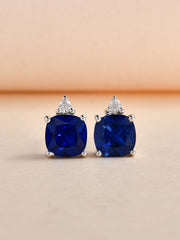 Blue Sapphire Daily Wear 925 Sterling Silver Studs