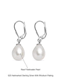 Ornate Jewels 10mm Real Pearl Drop Earrings-4