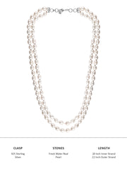 Fresh Water 22 Inches Pearl Necklace-5