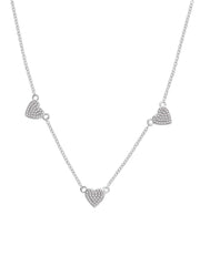 Heart Station Necklace For Women-2
