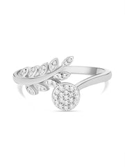 Leaf Band Ring For Women-2