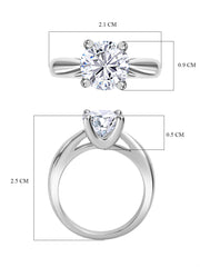 2 CARAT SINGLE SOLITAIRE STONE RING-16