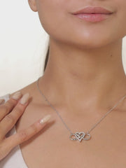 Heart Infinity Necklace In 925 Silver-5