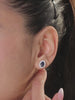Classic Royal Blue Sapphire Stud Earring In 925 Silver-5