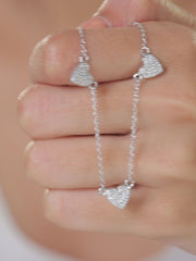 Heart Station Necklace For Women-4
