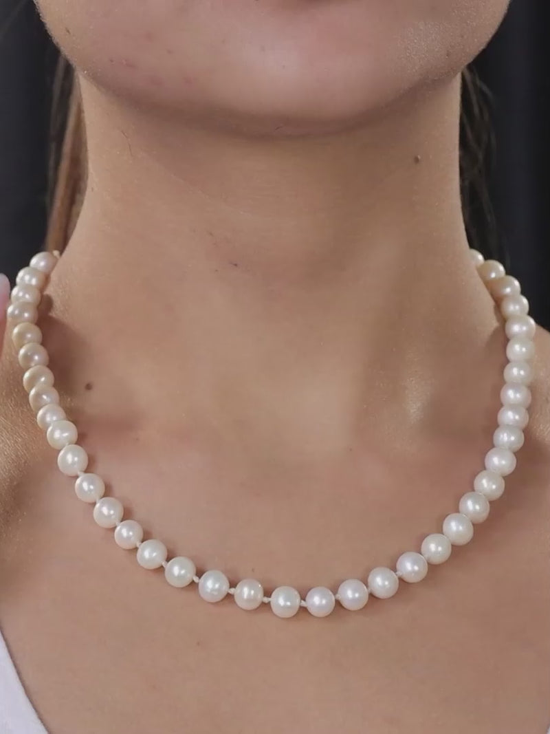 Freshwater Pearl Necklace For Women 7-8mm-5