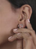 925 Sterling Silver Heart Shaped Solitaire Stud Earrings For Her