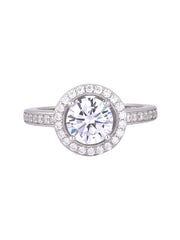 BIG SOLITAIRE SILVER RING FOR HER-1