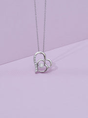 DANCING HEART PENDANT WITH CHAIN-2