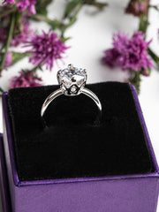 2 CARAT PROPOSE SOLITAIRE RING IN PURE SILVER