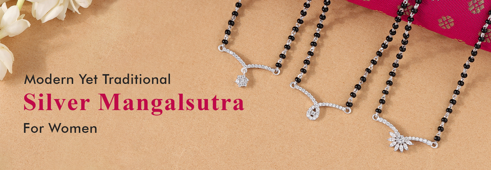 Latest Design Silver Mangalsutra For Women By ornatejewels