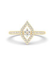 Glory Diamond Ring In yellow Gold-1