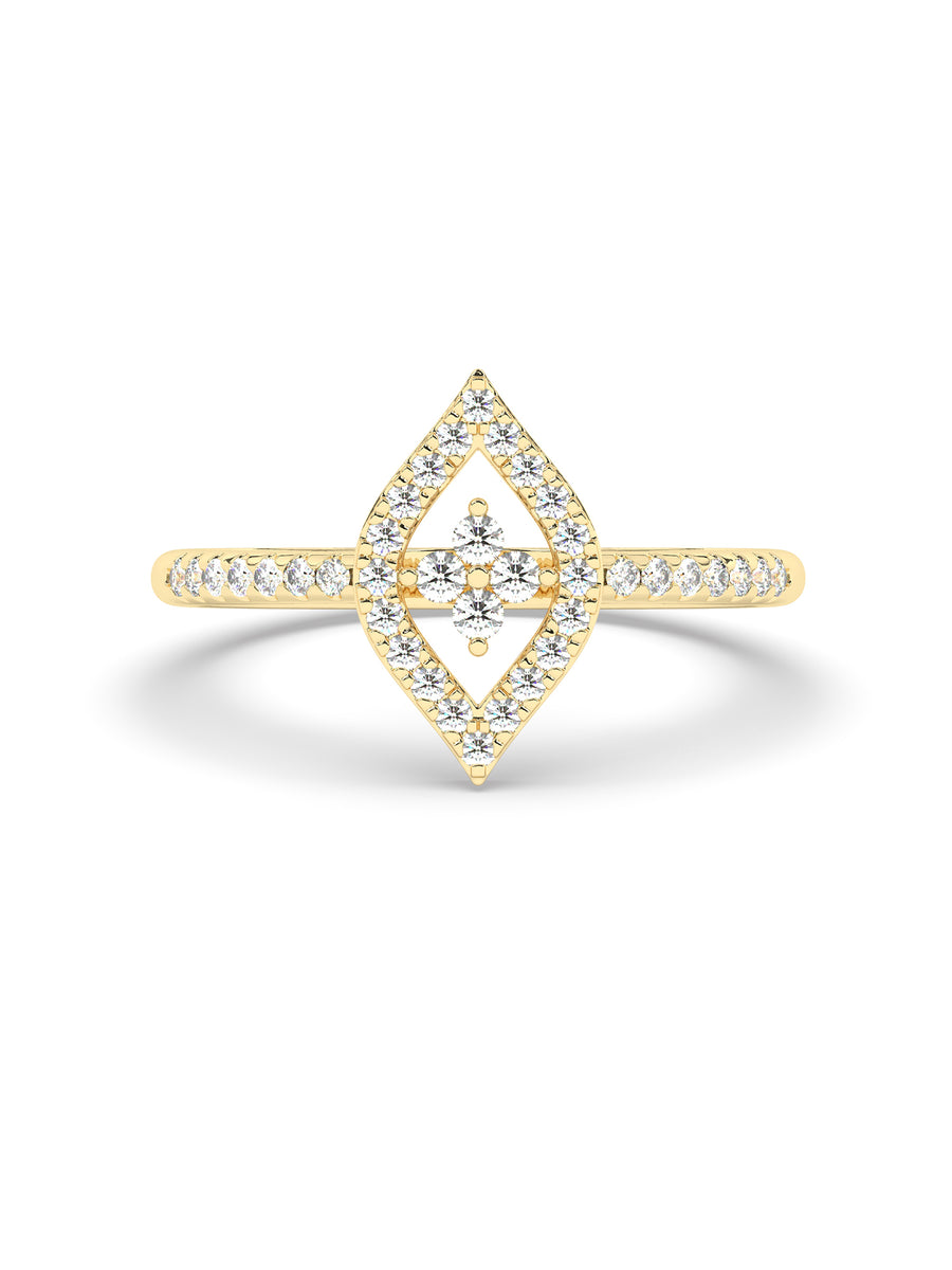 Glory Diamond Ring In yellow Gold-1