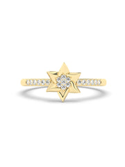 Starry Diamond Ring In Yellow Gold-1