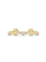 Bow Diamond Ring In Yellow Gold-1