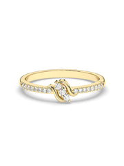 Diamond Engagement Ring In Yellow Gold-1