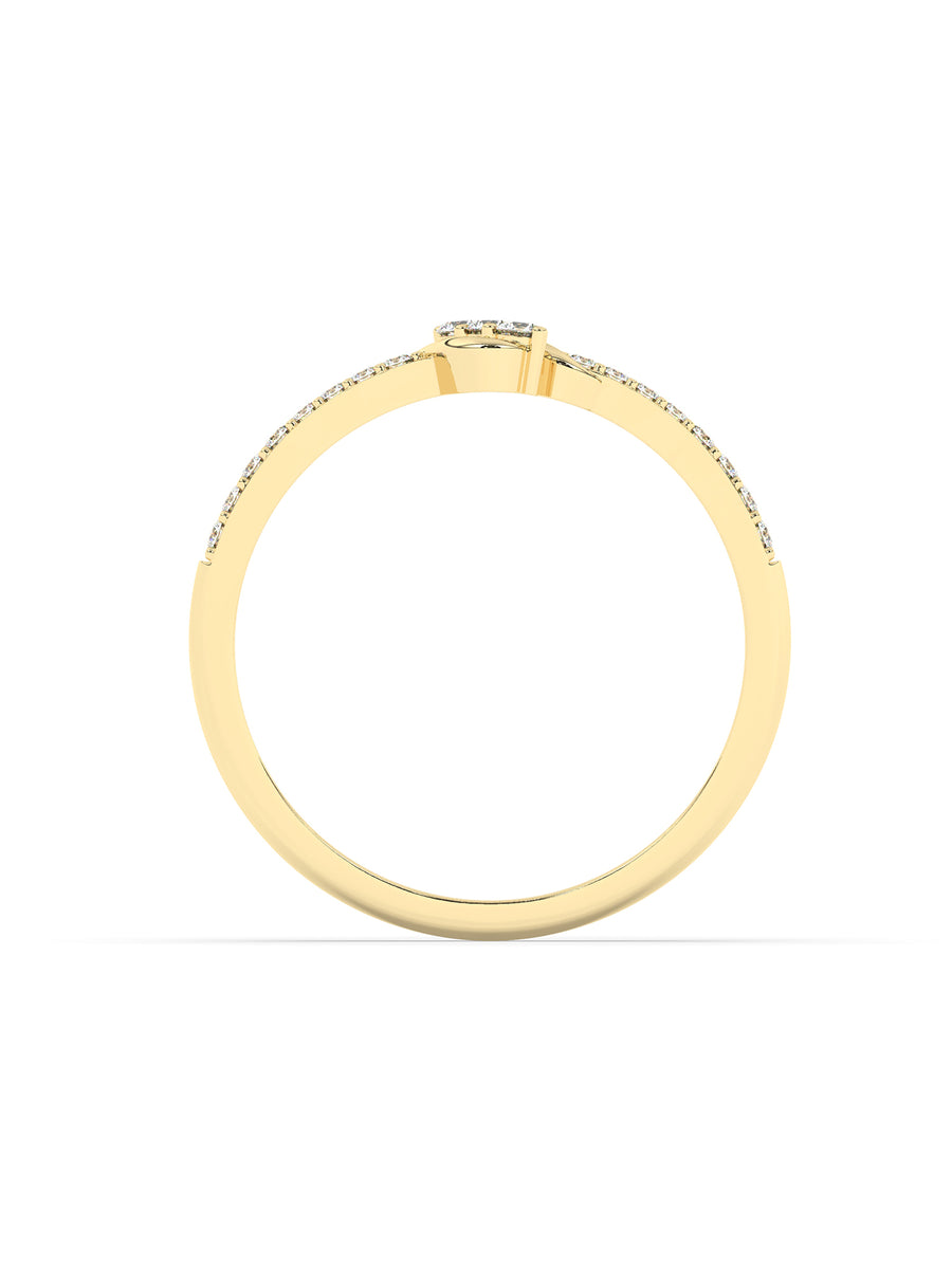Diamond Engagement Ring In Yellow Gold-3