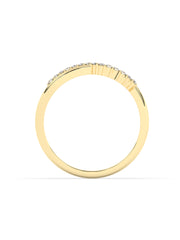 Infinity Diamond Ring In Yellow Gold-3