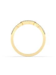Bow Diamond Ring In Yellow Gold-4