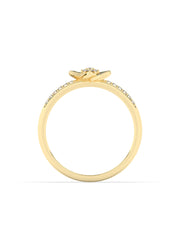 Starry Diamond Ring In Yellow Gold-4