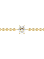 Daisy Diamond Flower Diamond Bracelet-3