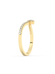 Flower Diamond Ring In Yellow Gold-3