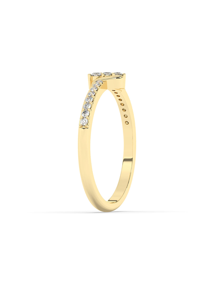 Diamond Engagement Ring In Yellow Gold-4