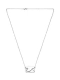 "My Hearts Belongs To You"  Secret Letter Necklace In Pure Silver-2