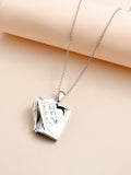 Love Letter Envelope Locket Necklace in 925 Sterling Silver