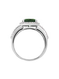 2 Carat Emerald Magnificient Silver Ring For Women-3