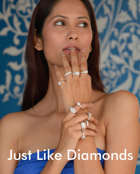 Buy Online pure 925 Diamond look American Diamond Jewellery, Rings, Earrings, Neclaces, Bracelets, Anklets