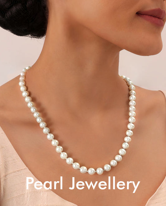 Buy online pure 925 silver Pearl jewellery, Pearl Rings, Pearl Earrings, Pearl Necklaces, Pearl bracelets