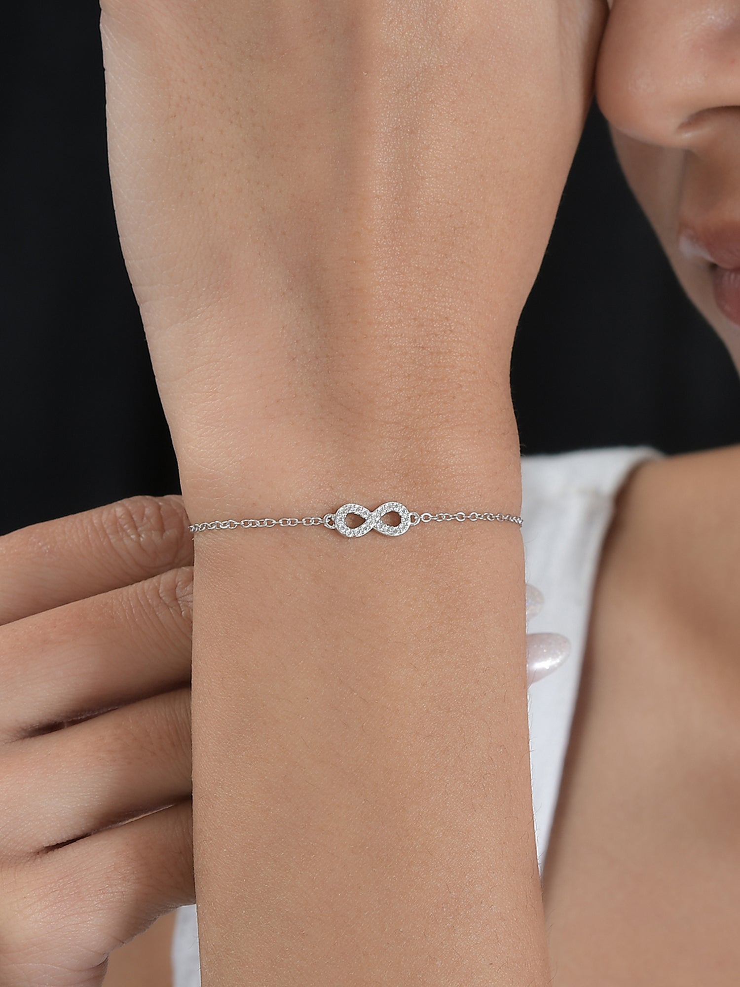 Infinity Silver Bracelet-1