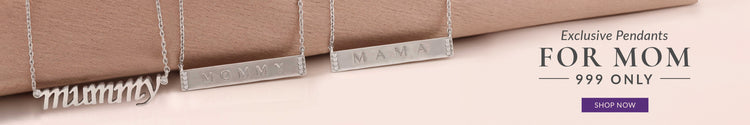 Buy Online pure silver Necklaces gifts for Mom this mother's day at Special offer price 999