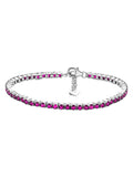 Ruby Tennis Bracelet For Women-2