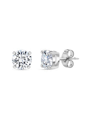 1 Carat AAA Grade American Diamond Look Solitaire Stud Earrings Made With 925 Silver