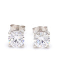 1 Carat AAA Grade American Diamond Look Solitaire Stud Earrings Made With 925 Silver