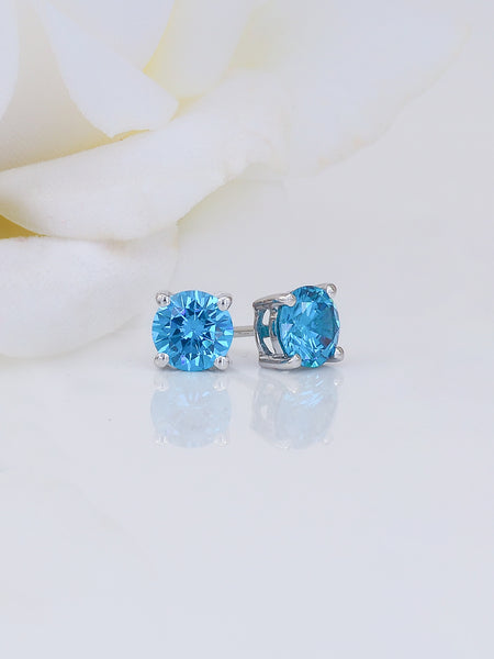 Aladdin Earring with London Blue Topaz and Diamonds – Jamie Wolf