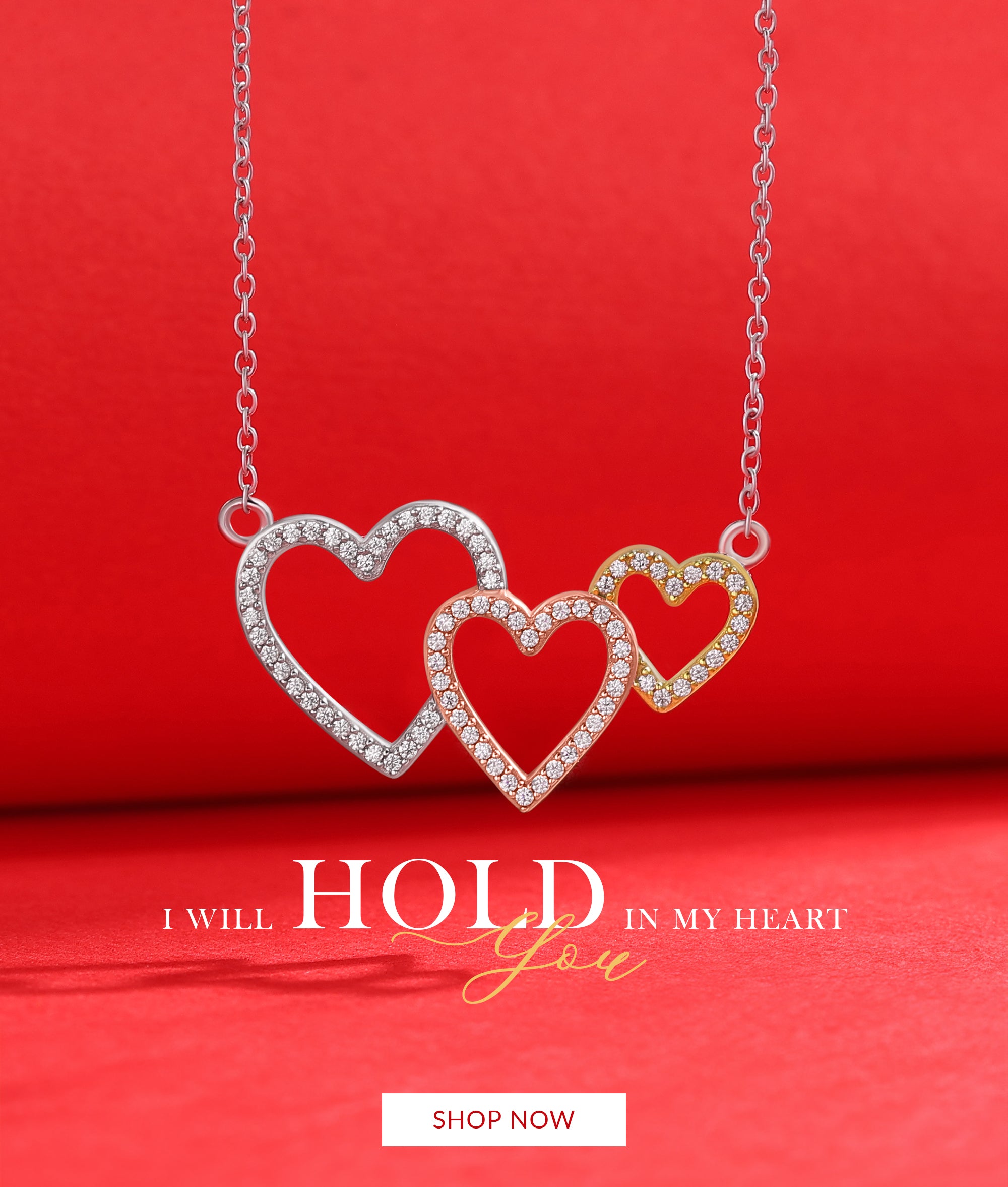 Low price Heart jewellery for valentines gift 