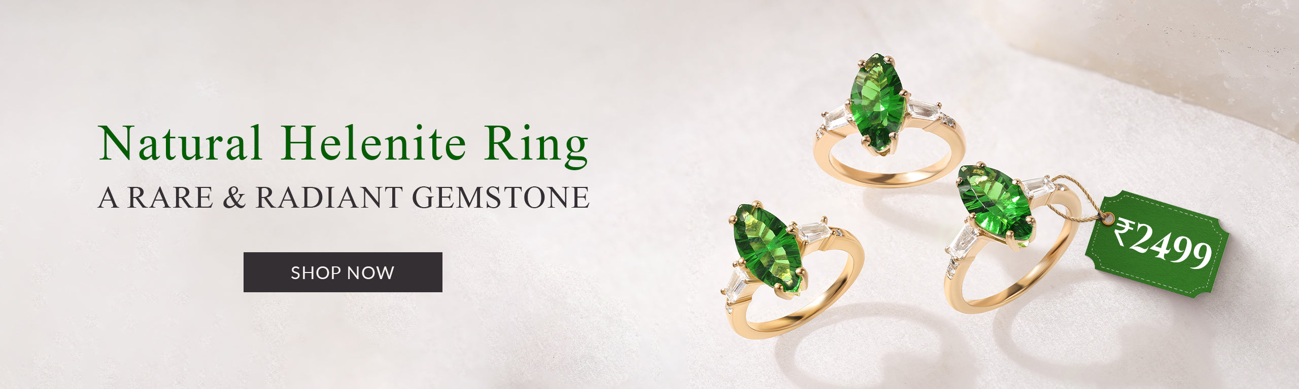 Gift  Mom the timeless beauty of  Natural Helenite Ring
