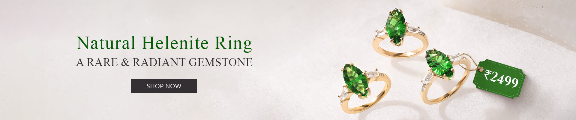 Gift  Mom the timeless beauty of  Natural Helenite Ring