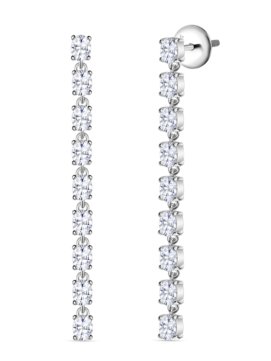 Classy Diamond Look Dangle Earrings for women-2