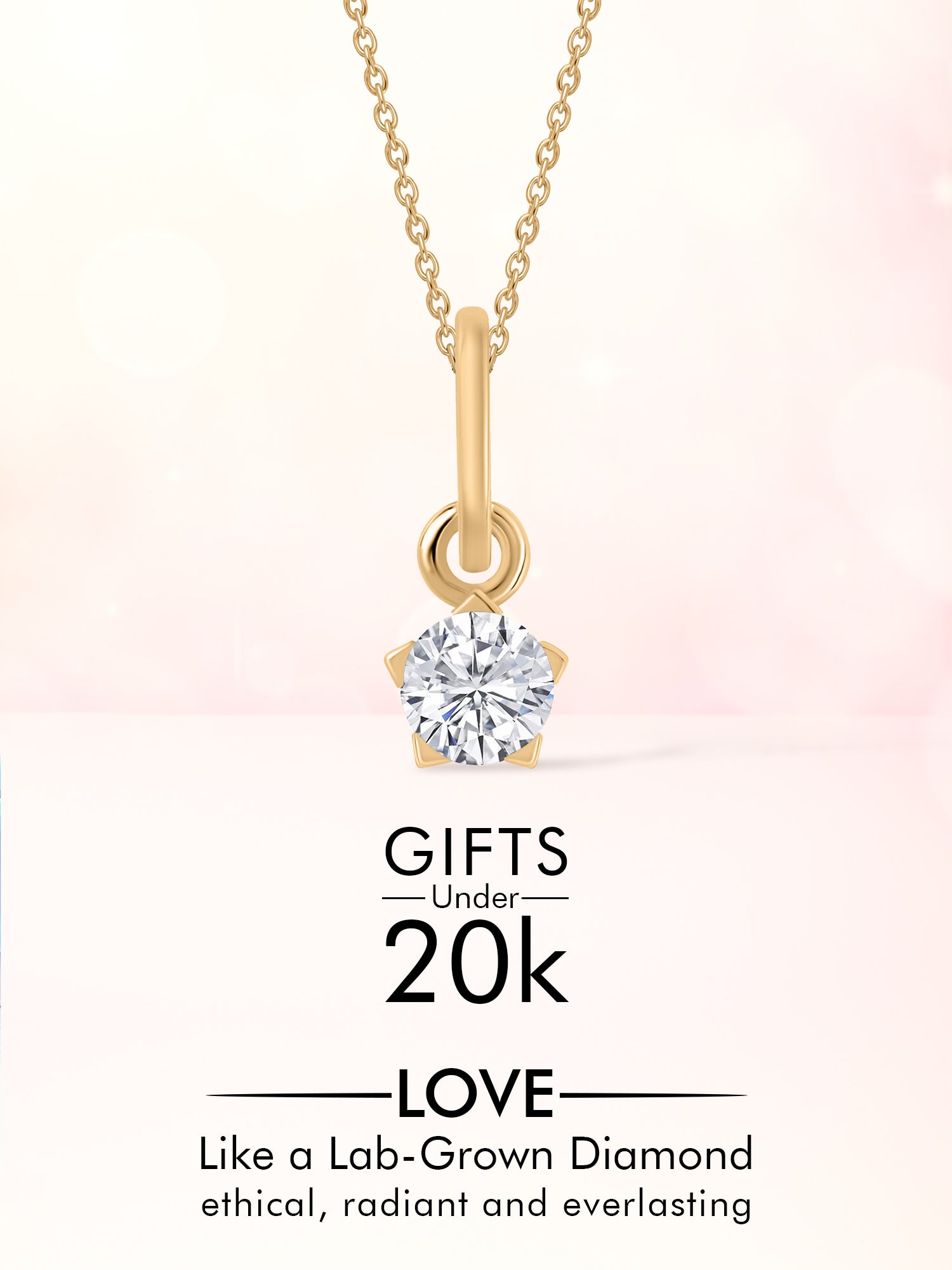 Lab diamond jewellery under 20k 