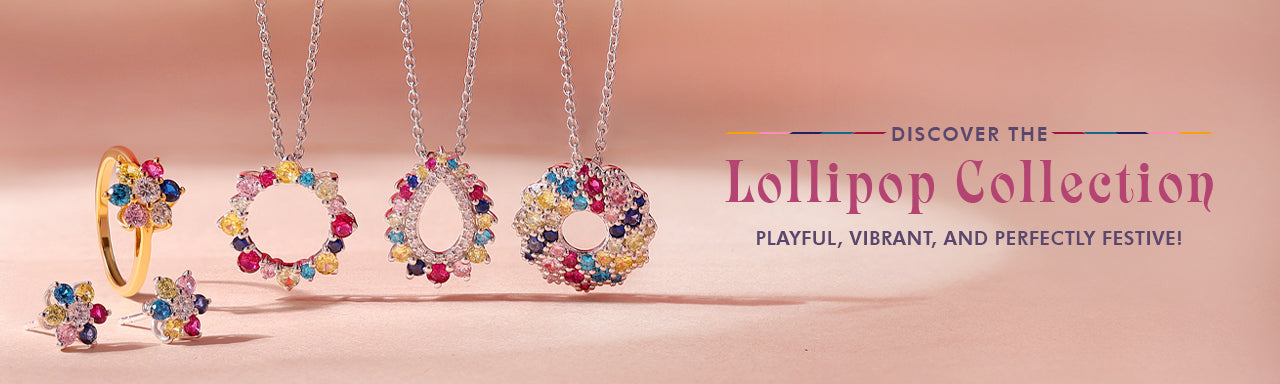 Gorgeous Lollipop Jewelry, embellished with vibrant multi-colored stones, now at 30% off