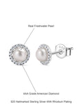 Classic Pearl Stud Earrings For Everyday-3