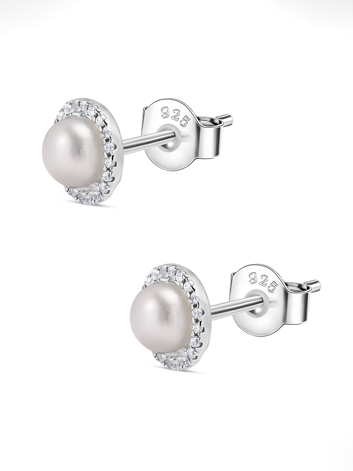 Classic Pearl Stud Earrings For Everyday-4