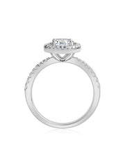 The Halo 0.5 Carat American Diamond 925 Silver Ring-5