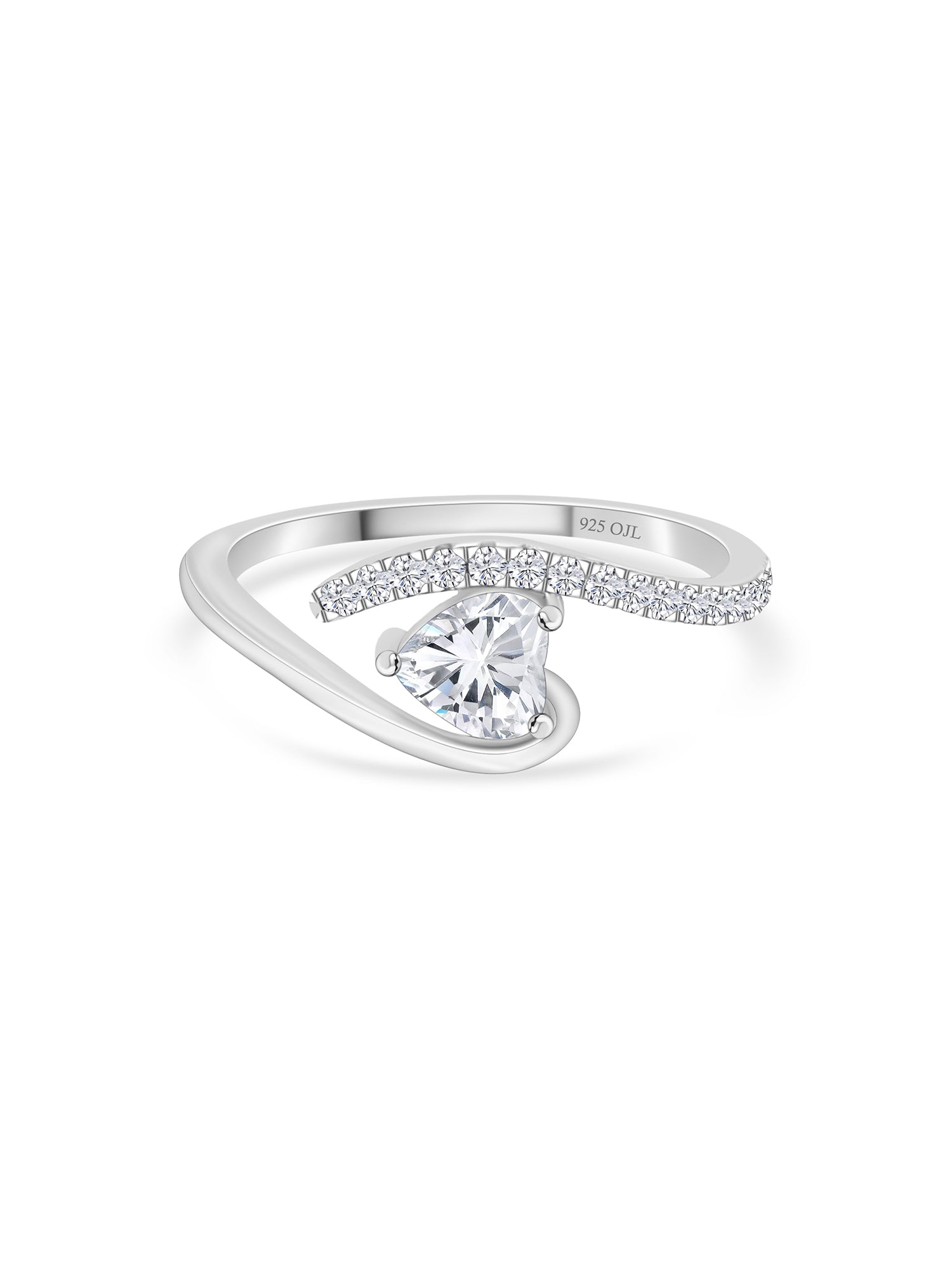 Heart Dil Silver Ring For Women