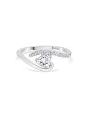 Heart Dil Silver Ring For Women